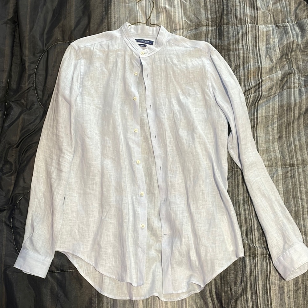 Zara mens button down shirt
